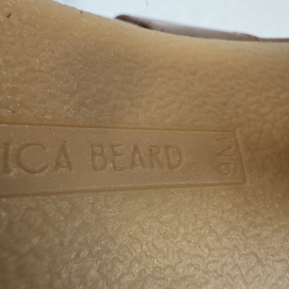 New Womens Veronica Beard Garrick Brown Leather Platform Slide Sandals Size 9 M - Picture 8 of 8